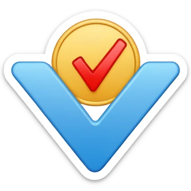 Verificación color azul para redes sticker