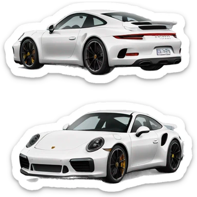 Porsche 911 gt sticker