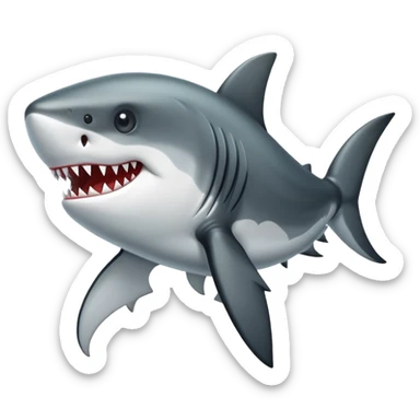 Tiburón con patas y botas sticker