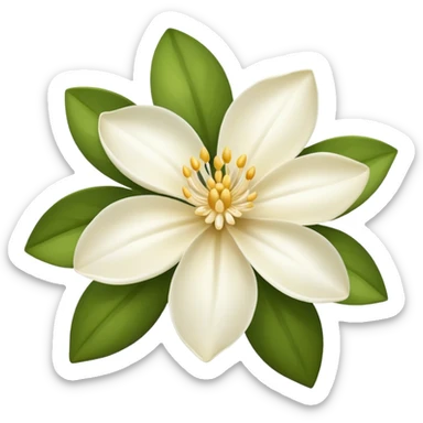vanilla flower sticker
