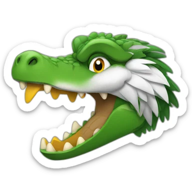 Crocodile Eagle sticker
