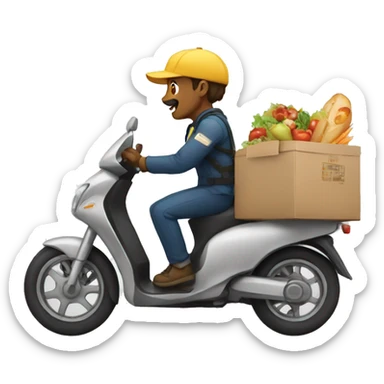 deliver food sticker