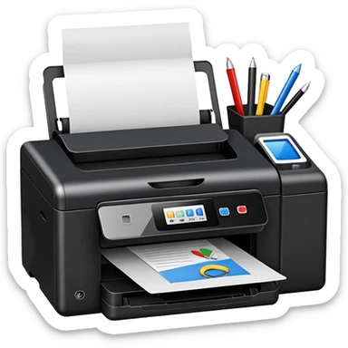 office printer and supplies corner sticker