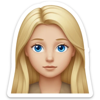 Skylar Shaye with long blonde hair sticker