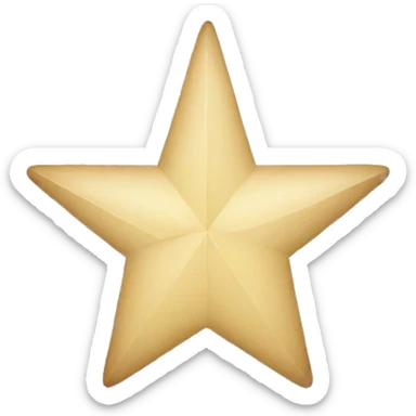 Horizontal cut half star sticker