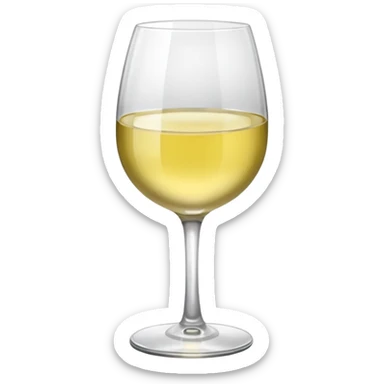 glass of white wine  sticker