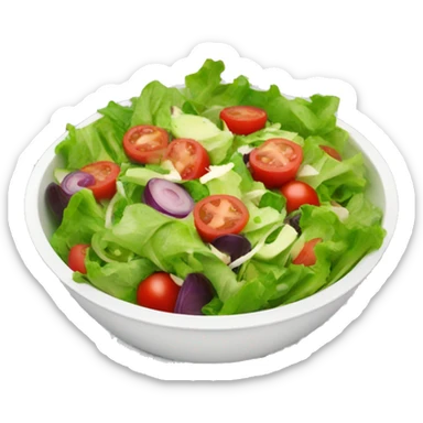 Yummy salad sticker