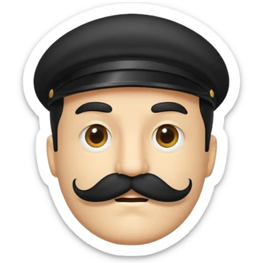 mustache emoji sticker