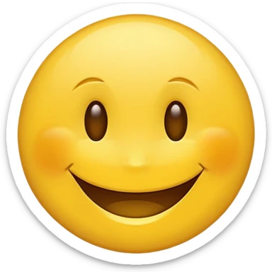 Round face emoji sticker  😁- radiant smiley face with smiling eyes sticker