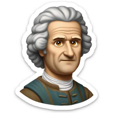 Jean-Jacques Rousseau, Genevan philosopher sticker