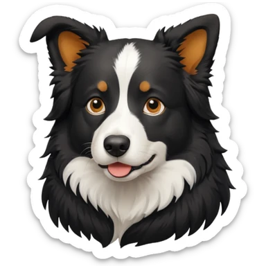 black bordercollie sticker
