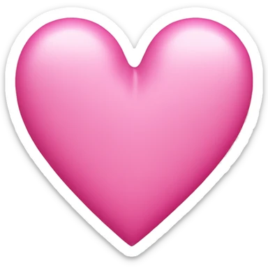 Pink heart sticker