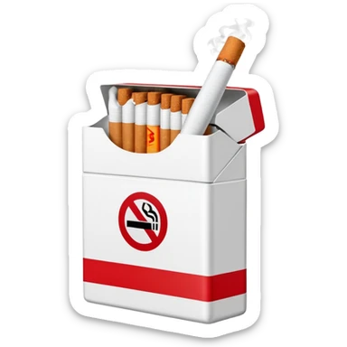 WITH A WHOLE PACK OF CIGARETTES
 sticker