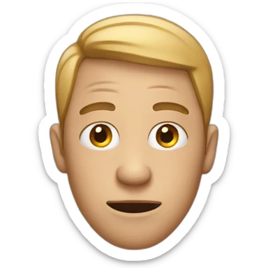 person with dizzy eyes sticker