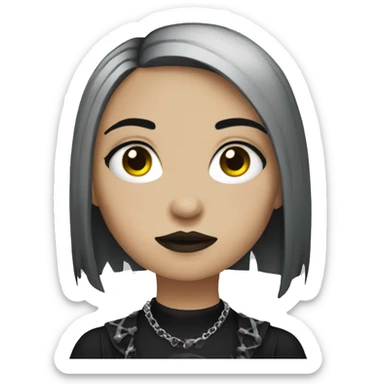 goth girl  sticker