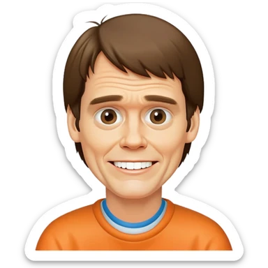 Jim Carrey in Dumb and dumber sticker