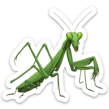 A praying mantis  sticker