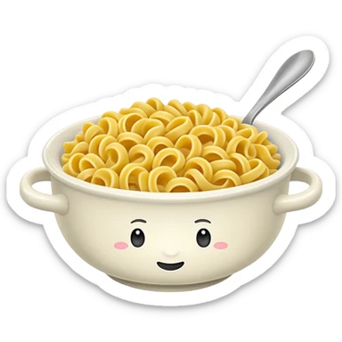 fusilli pasta bowl, just pasta, no other items sticker