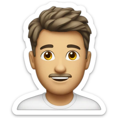 emoji with bruning head sticker