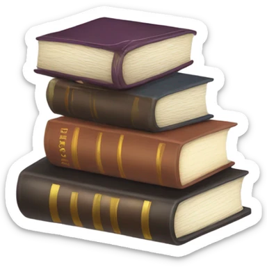 Book stack sticker