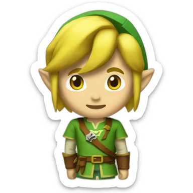 the legend of zelda link sticker