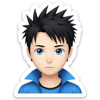 Anime boy sticker