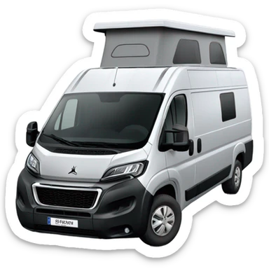  Peugeot Boxer L3H2 Silber Campervan mit Fenster  sticker