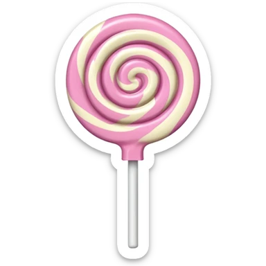 light pink lollipop sticker