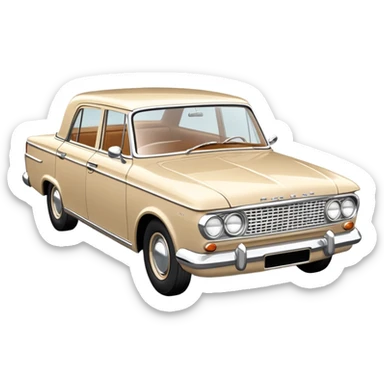 Carro rambler beige 1962 sticker