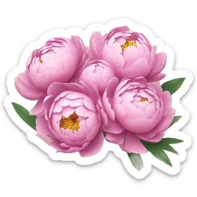 peony bouquet  sticker