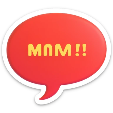 Thought speech bubble black and white sticker