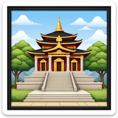 Temple visit sticker
