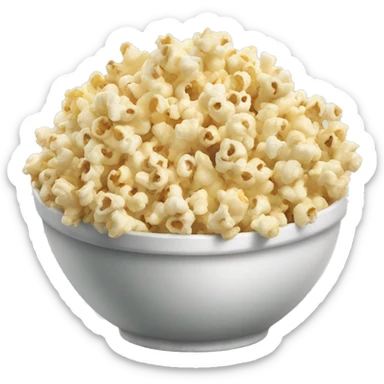 Bowl of popcorn sticker