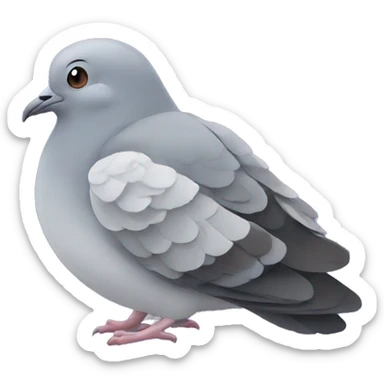 Pigeon sleeping sticker