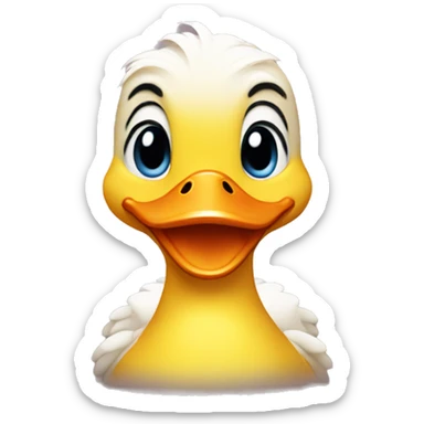 Happy duck sticker