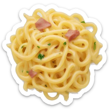 Plate with carbonara  sticker