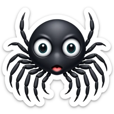 Araignée avec chiffre 4 dans le dos  sticker