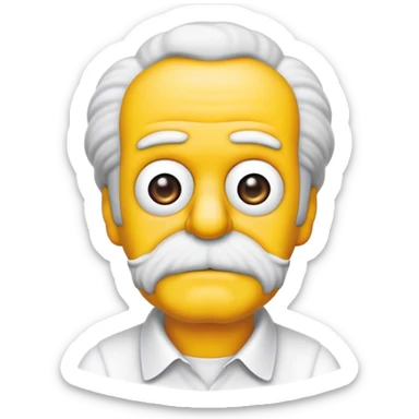 Grandpa Abe Simpson's sticker