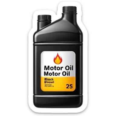 motor oil sticker