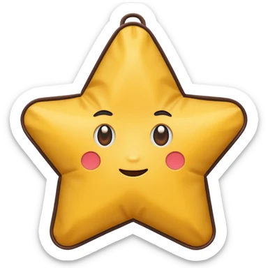 star shaped bag sticker