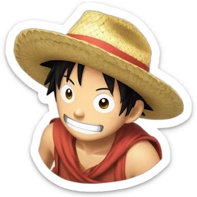 Luffy straw hat sticker