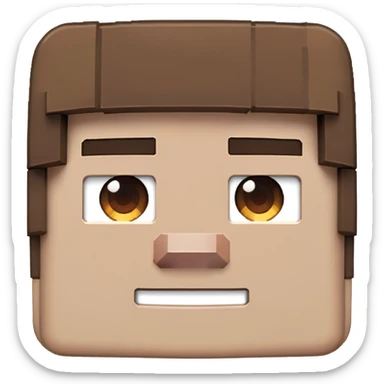 minecraft steve character sticker