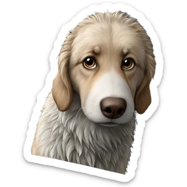 realistic animal drawing indoors sticker