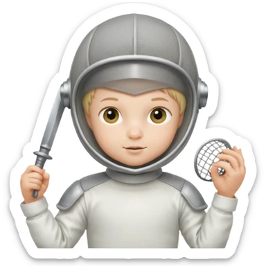 fencer baby sticker