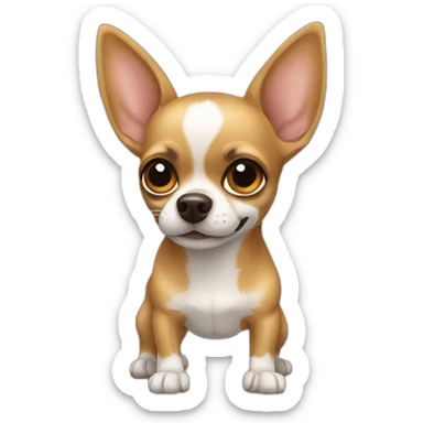 Chihuahua poil long sticker