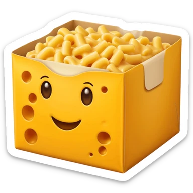 mac n cheese package sticker