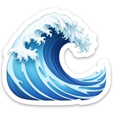 Wave sticker