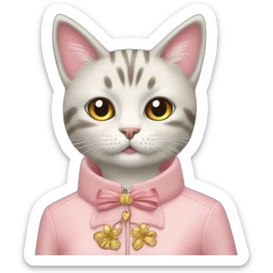Miumiu fashionable cat sticker