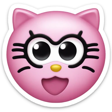 Hello kitty heart eyes sticker