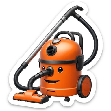 charred burning vacuum cleaner sticker